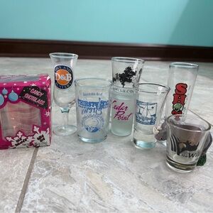 Assorted Shot Glass Collection of Ohio and Pennsylvania Landmarks